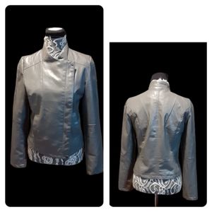 Gorgeous Gray Faux Leather Jacket by Poetry❄